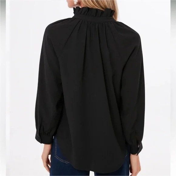 New Without Tags Tuckernuck Pomander Place Harlee Ruffle Collar Blouse Sz M - Picture 3 of 13